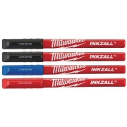 Milwaukee Ручки цветные INKZALL промышленные тонкие 4 шт. 48223165